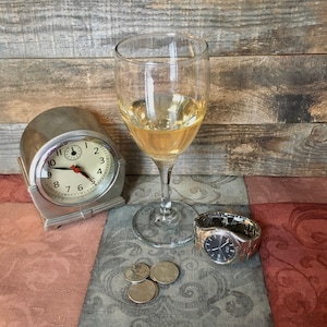 Chardonnay Wine In a Glass Fake Drink Photo Prop