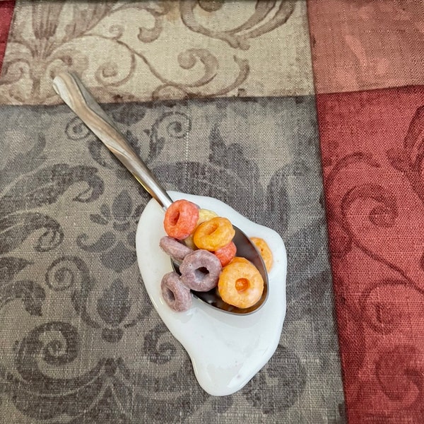 Choose Your Favorite Cereal On a Teaspoon Fake Food Spilled Photo Prop