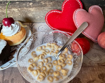 Cereal Lightweight Plastic Bowl Cheerios Fake Food Staging Photo Prop