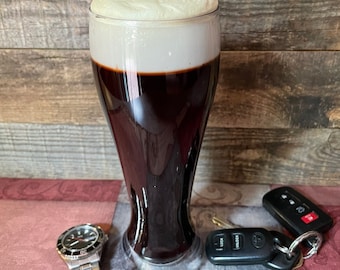 Guiness Dark Beer Pilsner Shatterproof Glass Fake Drink Photo Prop