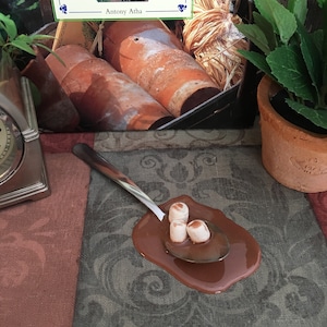Hot Chocolate On a Teaspoon Fake Food Prop Staging