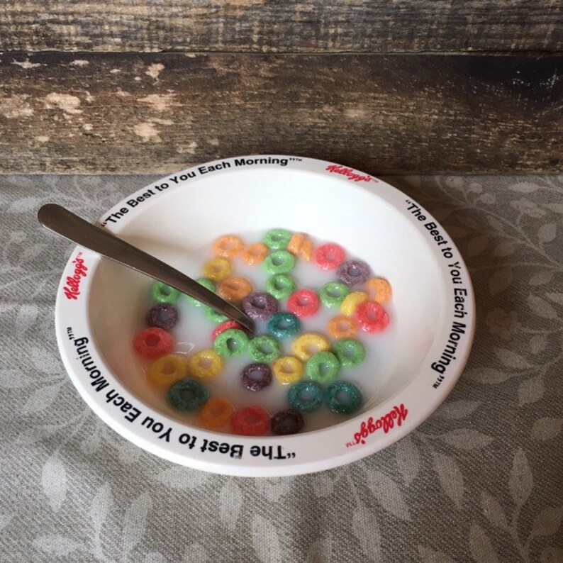 Fruit Loops Cereal Kellogg's Vintage Bowl Fake Food Etsy