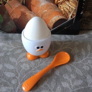 Egg In an Egghead Egg Cup Fake Food Photo Prop