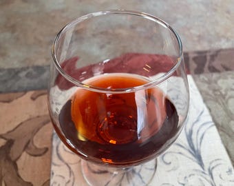 Brandy in a 5” Snifter Glass Fake Food Drink Staging Bar Photo Prop