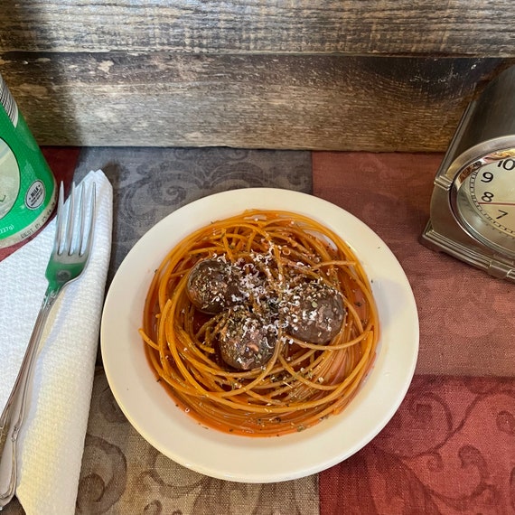 Meatball Pasta Bowl of Goodness {Acrylic Keychain} Meatball Pasta Bowl of Goodness {Acrylic Keychain}
