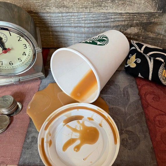 Fake Coffee Spill with Lid