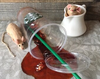 Spilled Grande Iced Black Coffee Fake  Food Prop