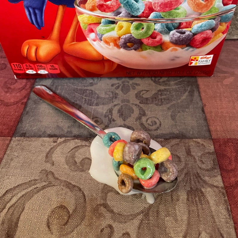 Cereal On a Teaspoon Choose Fake Food Spilled Photo Prop Etsy