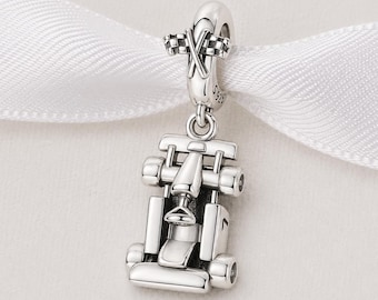 F1 Bead Fits Pandora Charm Bracelet, Silver Formula 1 Race Car, Racing Fan Gift