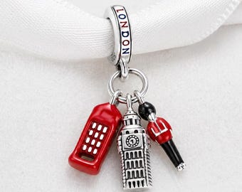 イタリア製ビーズ、パンドラチャームブレスレットにフィット、シルバー
