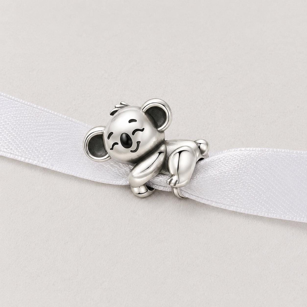 Sleeping Koala Bead Fits Pandora Charm Bracelet, Silver Australia