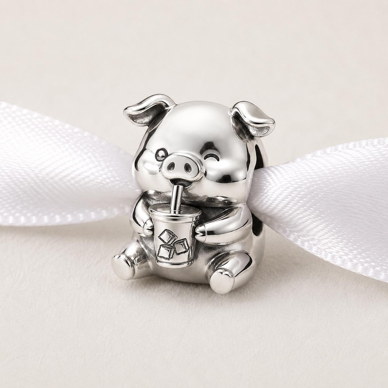 Pandora pig charm - Etsy 日本