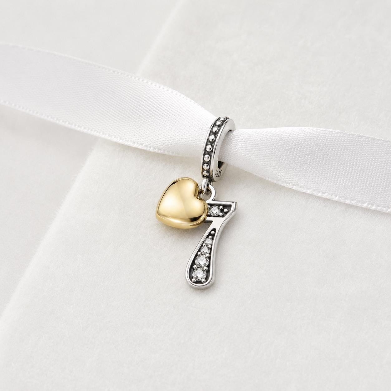 Pandora number 7 charm - Etsy 日本