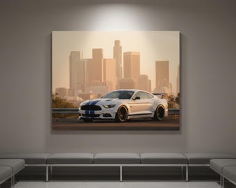 Póster del Ford Mustang / Arte de pared de coche clásico (Descarga digital)