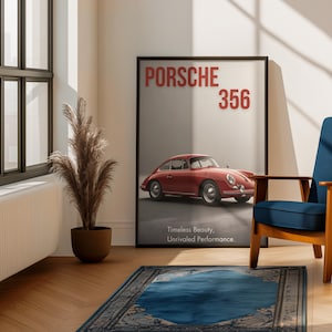 Classic Porsche 911 Poster – Vintage Porsche , Car Art, Porsche Prints, Porsche Wall Art , Decor | Car Guy Gift Fashion & Masculine Wall Art