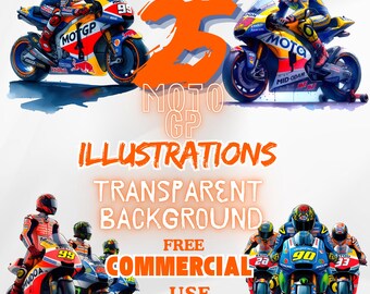 Póster de MotoGP: Arte mural de campeones de carreras (descarga digital)