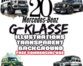 Láminas de Mercedes Clase G: Arte mural de coches de lujo (Descarga digital)