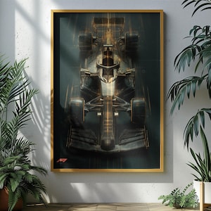 Formula 1 Racing Car Art Print: Modern F1 Home Decor (Digital Download)