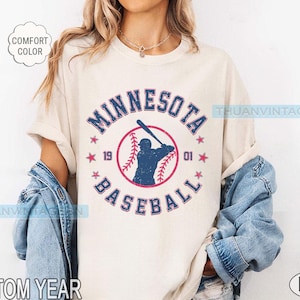 Minnesota baseball comfort color tee, Minnesota baseball shirt, Baseball Comfort Color Tee, Baseball Gift, Minnesota Baseball Sweater