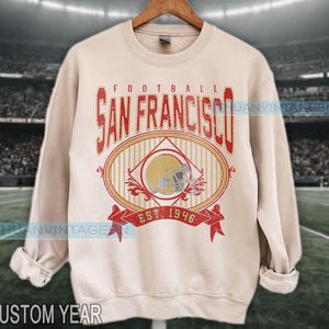 Vintage San Francisco Football sweatshirt crewneck tshirt, San Francisco Football Fan Tee, Retro Football t-shirt, Weekend Gameday Tee