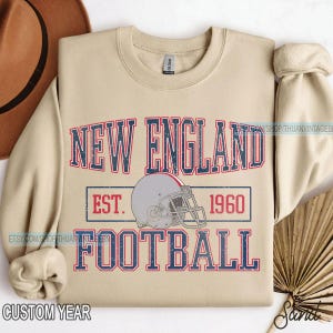 Vintage New England Football Sweatshirt, New England football shirt, New England Football Fan Tee, New England t-shirt, Game Day apparel