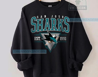 San Jose Sharks Vintage 90s Chalk Line Satin Bomber Jacket - NHL