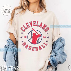Cleveland baseball comfort color tee, Cleveland baseball shirt, Baseball Comfort Color Tee, Baseball Gift, Cleveland Baseball Sweater