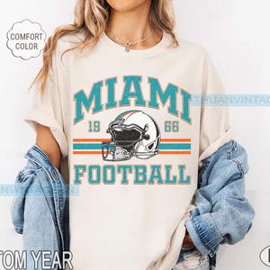 Miami Football Comfort Colors Tee, Miami Football sweatshirt, Comfort Colors Football Tee, Oversized Comfort, Gameday shirt