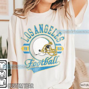 Vintage Los Angeles Football shirt, Los Angeles Football Fan Tee, Retro Football Season Tee 2025, American Football Graphic Top