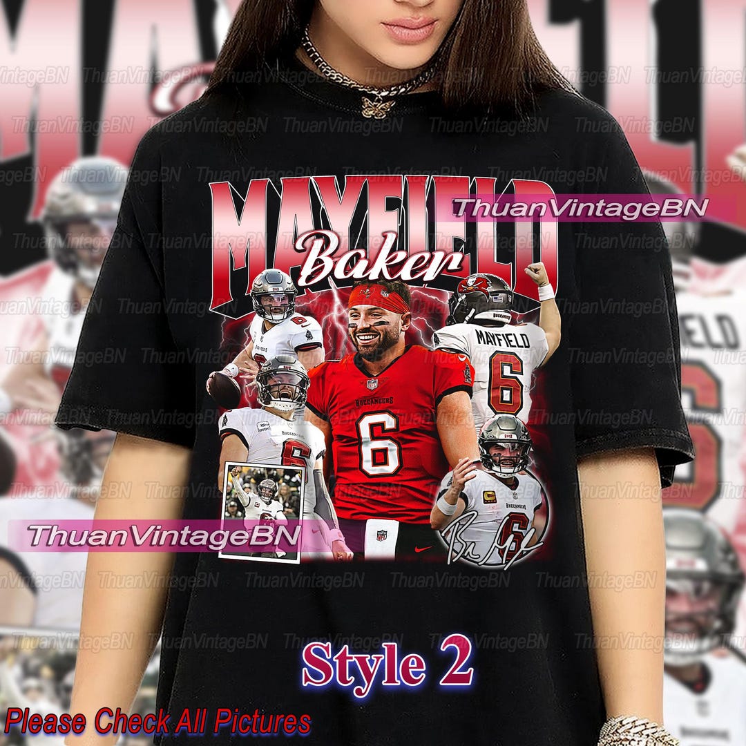Vintage Baker Mayfield Shirt, Tampa Bay Football Shirt, Baker Mayfield ...
