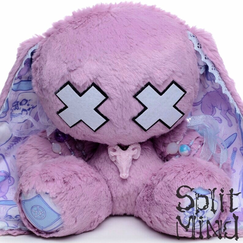 A custom order bunny I earlier :3 - Split Mind Plush