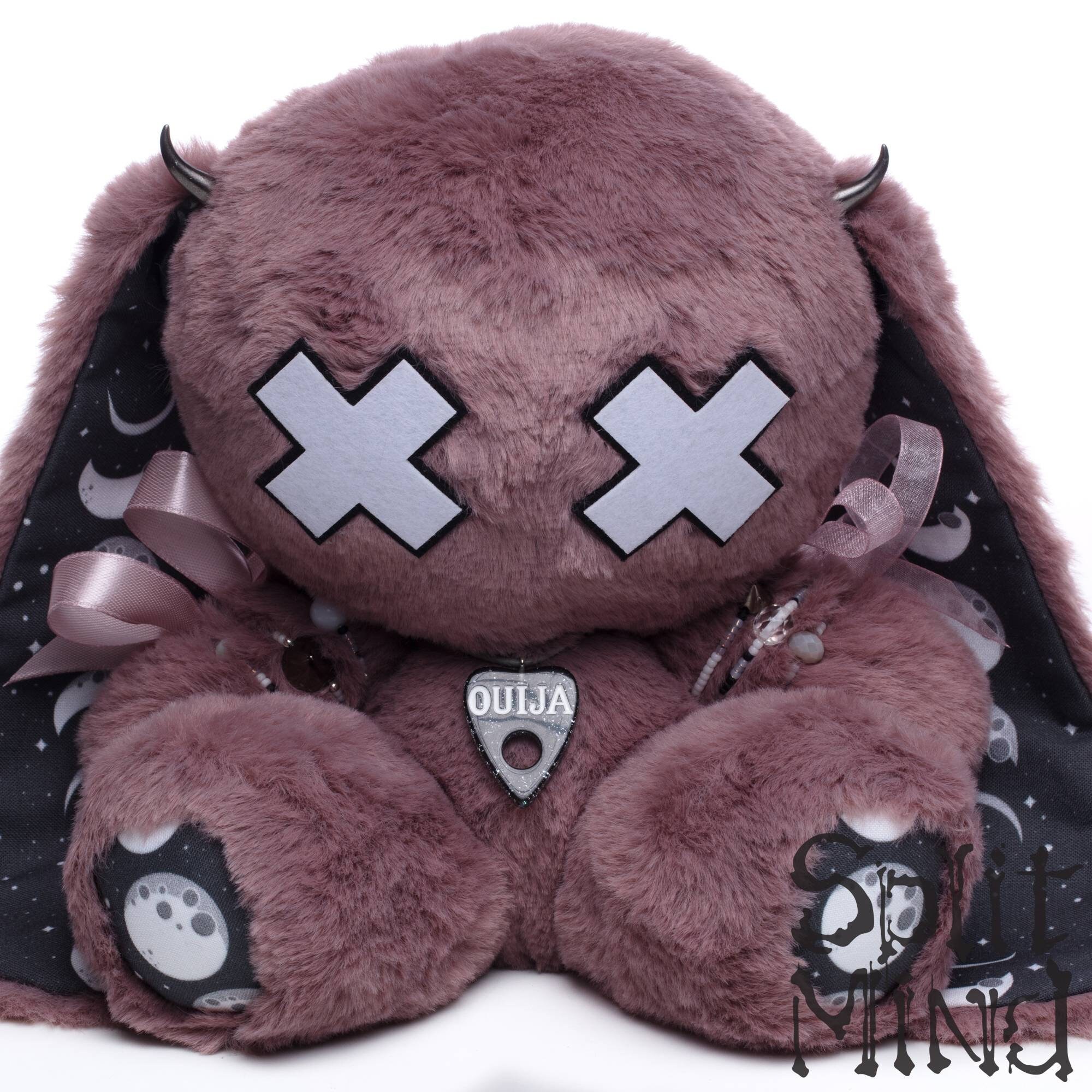 goth bunny split mind plush