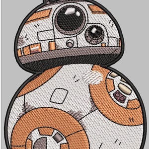 BB8 embroidery file star wars machine design instant download