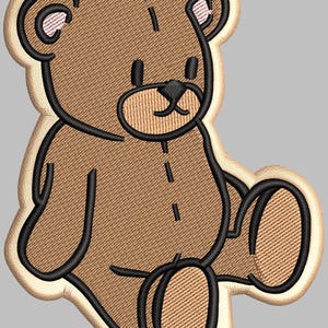 Teddy bear embroidery file teddy bear cute machine design