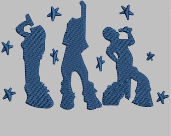 Donna and the dynamos embroidery file mamma mia machine design digital file