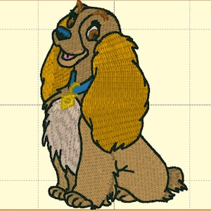 Lady and the tramp embroidery design lady and the tramp embroidery file