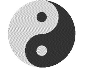 Yin and yang embroidery design yin and yang machine design instant download digital file