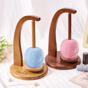 Portaovillos personalizado, portaovillos magnético, portaovillos portátil, hilandero de ganchillo, regalo para el Día de la Madre, portaovillos de viaje