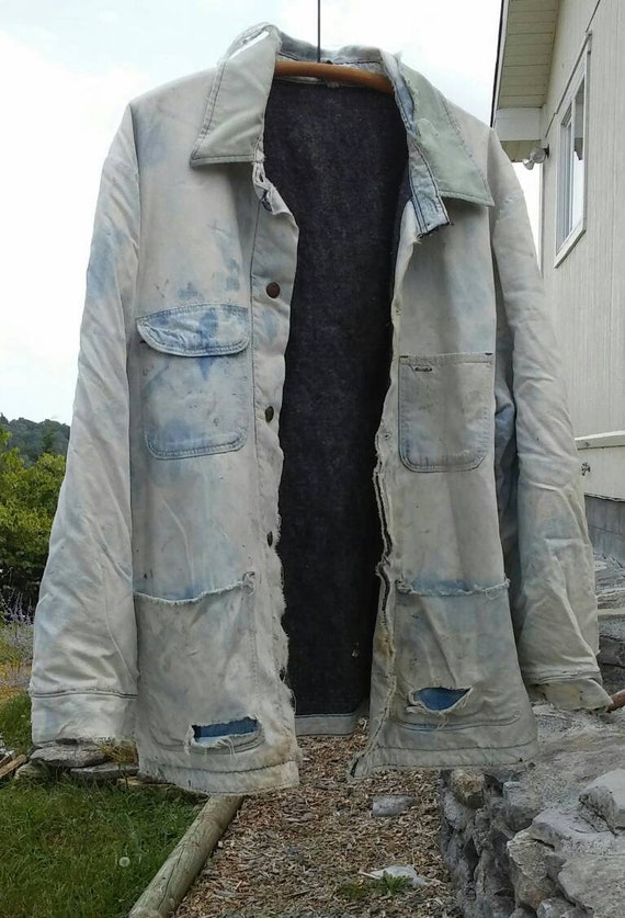 Vintage 50s Blue Bell Chore Coat. Oversize vintage