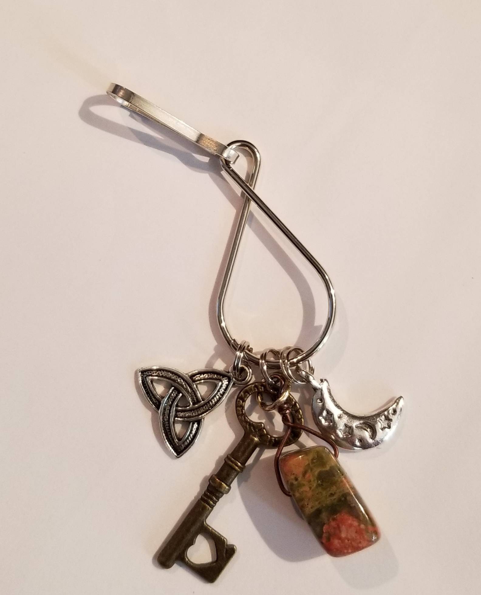 Just a Fun Key Ring Zipper Charm With Magical Appeal Etsy UK