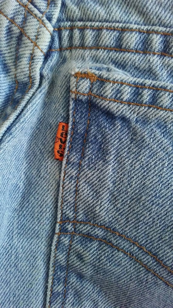 Vintage 60s orange tab high rise levi's jeans 31W