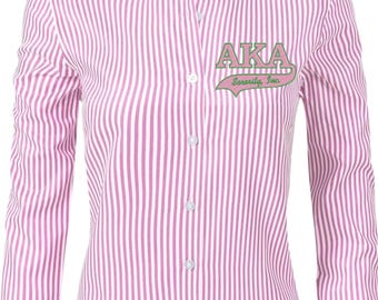 Embroidered Alpha Kappa Alpha Shirt