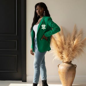 slim fit dress slacks The Draped Blazer dress main image 1