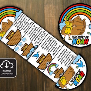 Noahs Arche Faltüberraschungsbibel-Handarbeit, Bibellektion, Oster-Handwerk, Sonntagsschul-Handwerk, Kirche-Aktivität-Kinder, Mini-Buch, Bibel-Geschichten-Handwerk