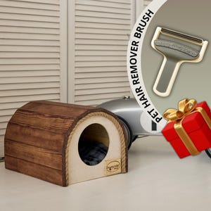 Decorative wooden cat house, indoor modern beds, modern cat house, stylish cat house, cat bed furniture, modern cat house, new puppy gift