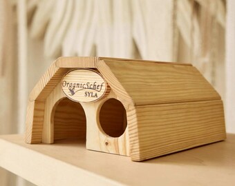 Casa para um pequeno rato, toca para hamster, acessórios para hamster, casa para rato, túnel para hamster, casa para pequenos animais de estimação, presente para amantes de hamster