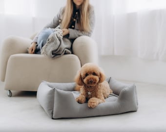 Samt gemütliche graue Hundebett weiche Hundebett Matte