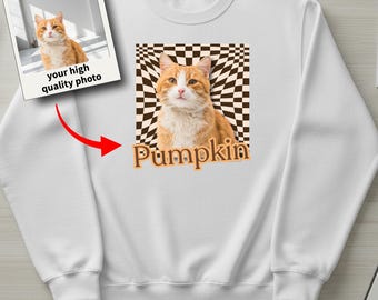 Custom Comfort Colors Vintage Bootleg Pet Shirt Pet Photo + Name Custom Dog Portrait Personalized Shirt Custom T Shirts Cat Shirt 90's Tee