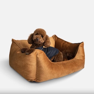Comfortable bed for dogs, pet furniture, removable cover bed, handmade pet bed, comfortable dog bed, pet lower gift, dog owner gift