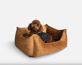 Comfortabel bed voor honden, meubilair voor huisdieren, bed met afneembare hoes, handgemaakt bed voor huisdieren, comfortabel hondenbed, cadeau voor huisdier, cadeau voor baasje